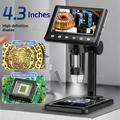 DM7D-B1 4.3" Digital Microscope with 500x-1000x Magnification - Black