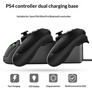 DOBE TP4-889 Charging Dock Dual Stand Charger Base for PS4 / PS4 Slim / PS4 Pro Dualshock Controller