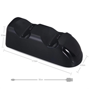 DOBE TP4-889 Charging Dock Dual Stand Charger Base for PS4 / PS4 Slim / PS4 Pro Dualshock Controller