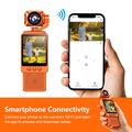 DV09 Clip-On 4K WiFi Pocket Camera with Rotating Lens - Orange