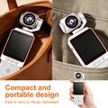 DV09 Clip-On 4K WiFi Pocket Camera with Rotating Lens - White