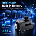 DV200 2.7K Hat Clip Action Camera with App Control - Black