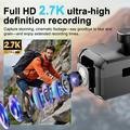 DV200 2.7K Hat Clip Action Camera with App Control - Black