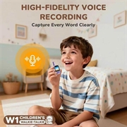 DW1 Kids Video Walkie-Talkie with MP3 Player - 2 Pcs. - Purple / Green