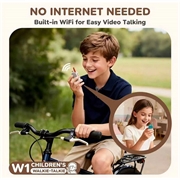 DW1 Kids Video Walkie-Talkie with MP3 Player - 2 Pcs. - Purple / Green