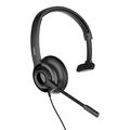 Deltaco Noise Cancelling USB Mono Headset - Black