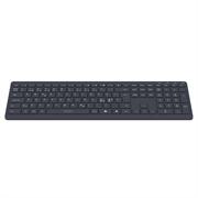 Deltaco TB-907 Full-Size Scissor Wireless Keyboard with AI Key - Nordic Layout - Dark Grey