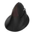 Delux M618 Mini Jet Gold Ergonomic Vertical Mouse - Bluetooth 4.0, 2.4GHz, 2400 DPI - Black