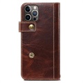 Denior Vintage Series iPhone 13 Pro Max Wallet Leather Case