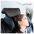 Detachable U-Shaped Car Headrest Pillow - Black