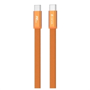 Devia Ultra3 Flat Metal Woven USB-C Cable 240W - 1.5m - Orange