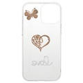 Diamond Decor iPhone 13 Pro Max TPU Case - Heart