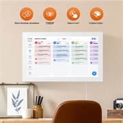 Digital Family Organizer with Touchscreen Display - 15.6" - White