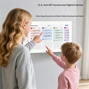 Digital Family Organizer with Touchscreen Display - 15.6" - White