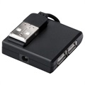 Digitus DA-70217 4-port USB Hub - 480Mbps, Win/Mac - Black