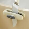 Double-Sided Kitchen Knife Cleaning Brush - Grey / White
