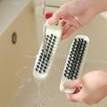 Double-Sided Kitchen Knife Cleaning Brush - Grey / White