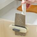 Double-Sided Kitchen Knife Cleaning Brush - Grey / White