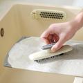 Double-Sided Kitchen Knife Cleaning Brush - Grey / White