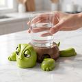 Dowmoo 3D Eyes Funny Turtle Coaster - Green / Brown