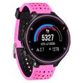 Dual-Color Garmin Forerunner 235/630/735 Silicone Sports Strap - Pink / Black