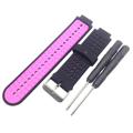Dual-Color Garmin Forerunner 235/630/735 Silicone Sports Strap - Pink / Black