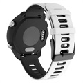 Dual-Color Garmin Vivoactive 4 Silicone Sports Strap - White / Black