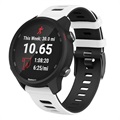 Dual-Color Garmin Vivoactive 4 Silicone Sports Strap - White / Black