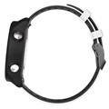 Dual-Color Garmin Vivoactive 4 Silicone Sports Strap - White / Black