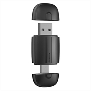 Dual-Head 2-in-1 Wireless CarPlay and Android Auto Adapter