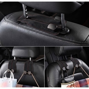Dual Headrest Bag Hanger - Perfect for Bags, Coats and More - Black