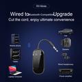 Dual Link 2-in-1 Bluetooth Audio Adapter for Airplane, Car, Home - Black