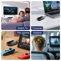Dual Link 2-in-1 Bluetooth Audio Adapter for Airplane, Car, Home - Black