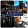 Dual Link 2-in-1 Bluetooth Audio Adapter for Airplane, Car, Home - Black