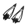 Dual Water Feed Outboard Motor Flusher Muffs - Square - Black