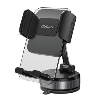 Dudao F24 Plus Suction Cup Car Holder for Phone 60mm-90mm - Black