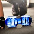 Dumbbell-Shaped Water Bottle - 550ml - Blue