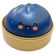 Dumpling Squishy Stress Relief Toy with Steamer Box - Dark Blue