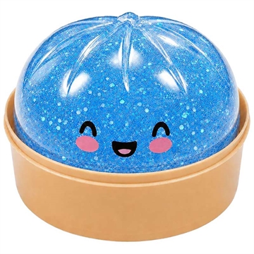 Dumpling Squishy Stress Relief Toy with Steamer Box - Light Blue