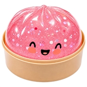 Dumpling Squishy Stress Relief Toy with Steamer Box - Pink