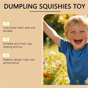 Dumpling Squishy Stress Relief Toy with Steamer Box - Purple