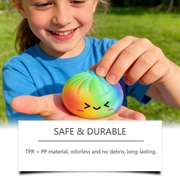 Dumpling Squishy Stress Relief Toy with Steamer Box - Rainbow