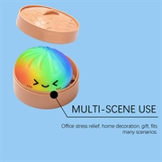 Dumpling Squishy Stress Relief Toy with Steamer Box - Rainbow