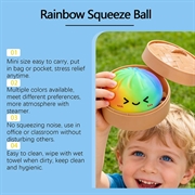 Dumpling Squishy Stress Relief Toy with Steamer Box - Rainbow