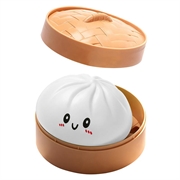 Dumpling Squishy Stress Relief Toy with Steamer Box
