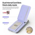 Dux Ducis Arch Magnetic MagSafe Card Holder with RFID - Purple