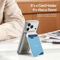 Dux Ducis Arch Magnetic MagSafe Card Holder with RFID - White / Blue