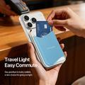 Dux Ducis Arch Magnetic MagSafe Card Holder with RFID - White / Blue