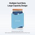 Dux Ducis Arch Magnetic MagSafe Card Holder with RFID - White / Blue