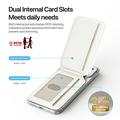 Dux Ducis Arch Magnetic MagSafe Card Holder with RFID - White / Blue